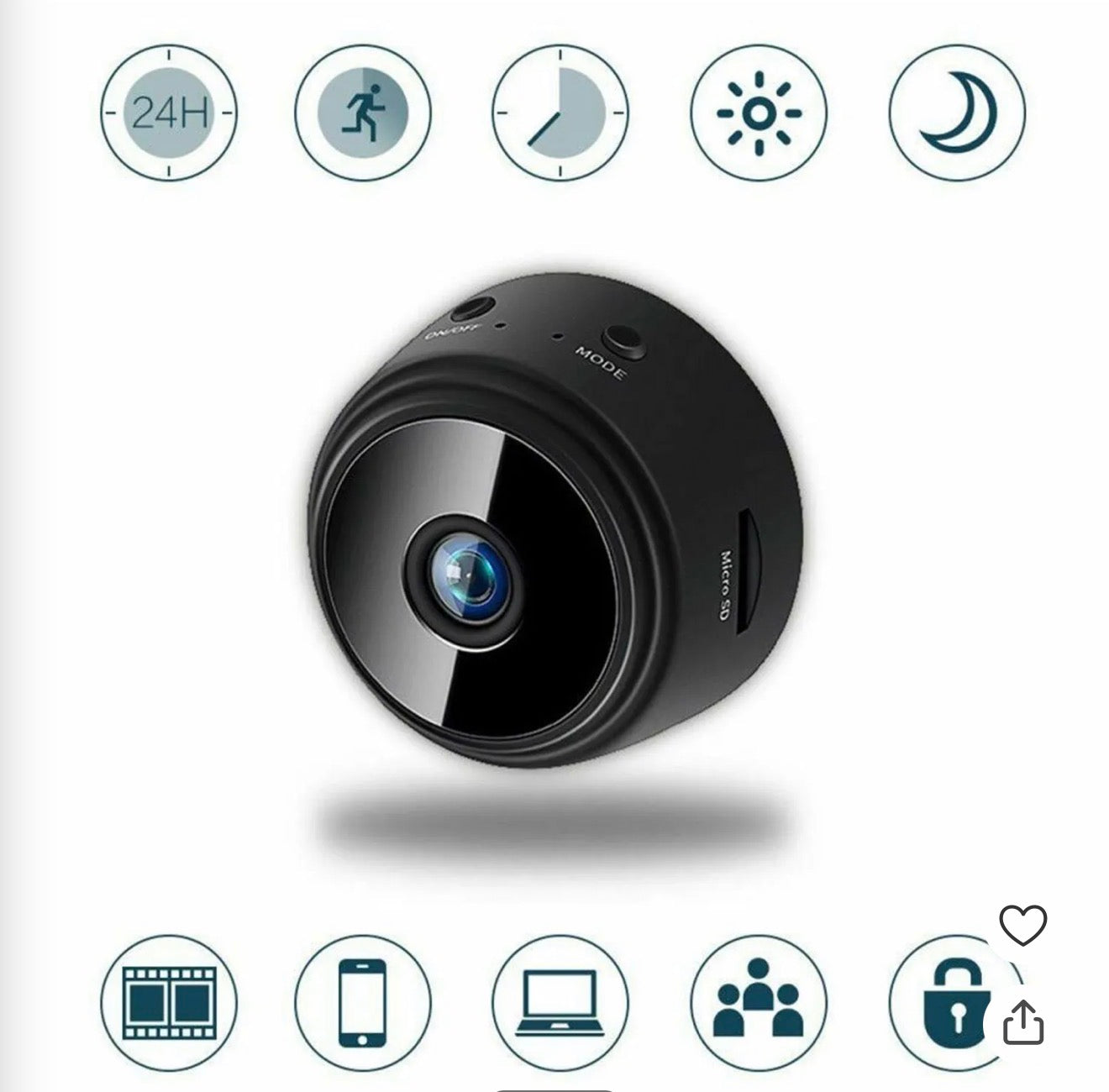 Mini Camara Espia Vigilancia
